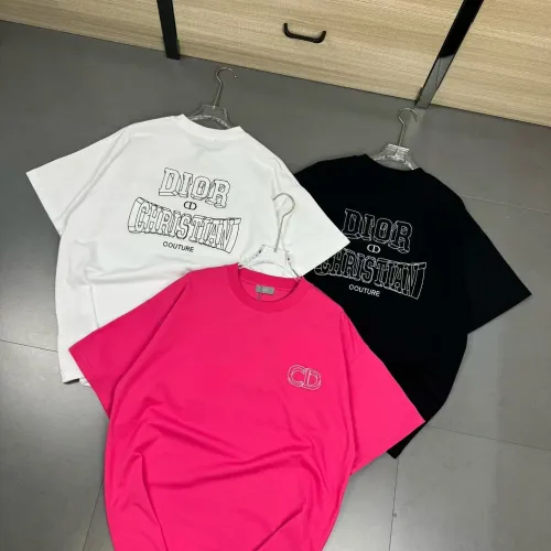 Replica Christian Dior T-Shirts Short Sleeved For Unisex #1402126 $32.00 USD for Wholesale