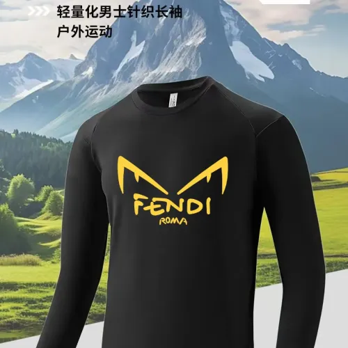 Cheap Fendi T-Shirts Long Sleeved For Men #1402607, $$42.00 USD On Fendi T-Shirts