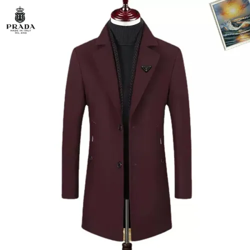 Cheap Prada Coats Long Sleeved For Men #1403248, $$88.00 USD On Prada Coats