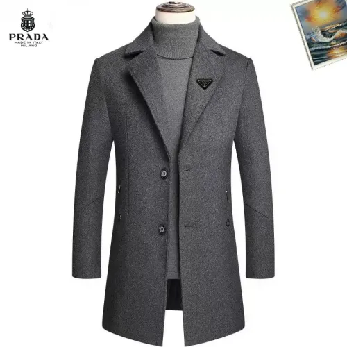 Cheap Prada Coats Long Sleeved For Men #1403249, $$88.00 USD On Prada Coats