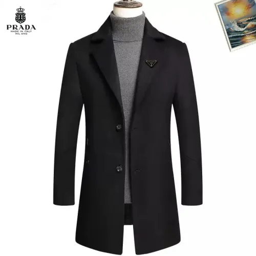 Cheap Prada Coats Long Sleeved For Men #1403251, $$88.00 USD On Prada Coats