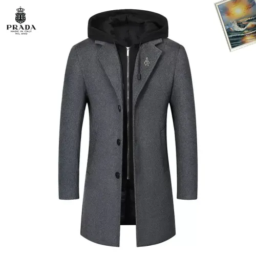 Cheap Prada Coats Long Sleeved For Men #1403252, $$88.00 USD On Prada Coats