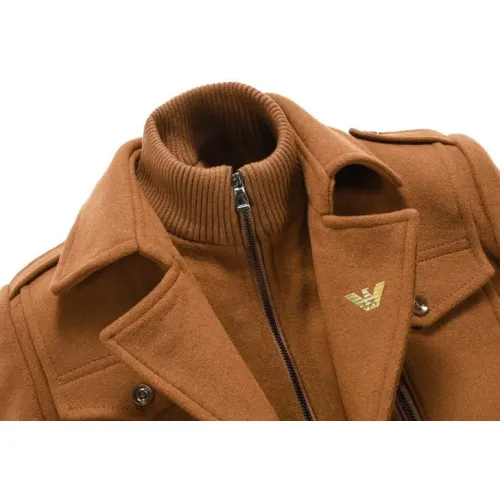 Replica Armani Coats Long Sleeved For Men #1403289 $88.00 USD for Wholesale