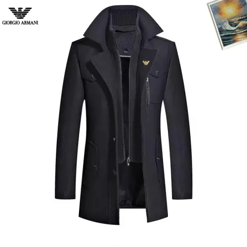 Cheap Armani Coats Long Sleeved For Men #1403291, $$88.00 USD On Armani Coats