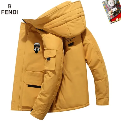Cheap Fendi Down Feather Coat Long Sleeved For Men #1403324, $$82.00 USD On Fendi Down Feather Coat