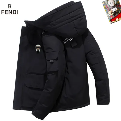 Replica Fendi Down Feather Coat Long Sleeved For Men #1403326 $82.00 USD for Wholesale