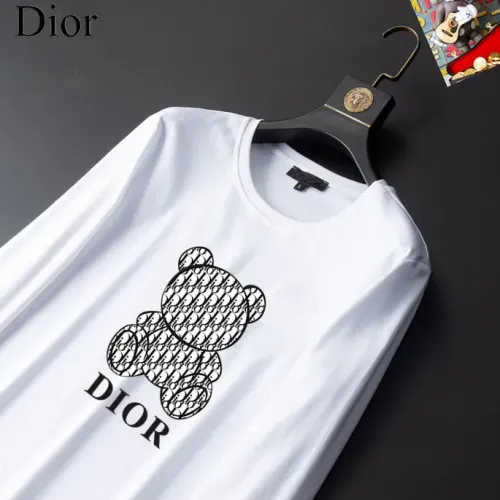 Replica Christian Dior T-Shirts Long Sleeved For Unisex #1403352 $34.00 USD for Wholesale