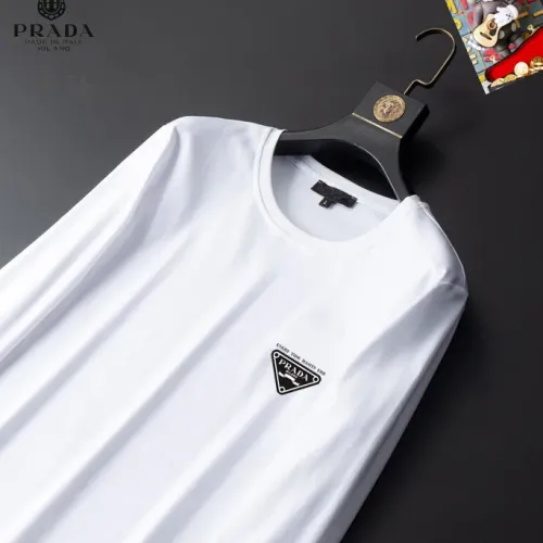 Replica Prada T-Shirts Long Sleeved For Unisex #1403373 $34.00 USD for Wholesale