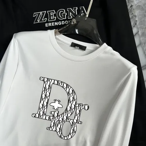 Replica Christian Dior T-Shirts Long Sleeved For Unisex #1403461 $34.00 USD for Wholesale