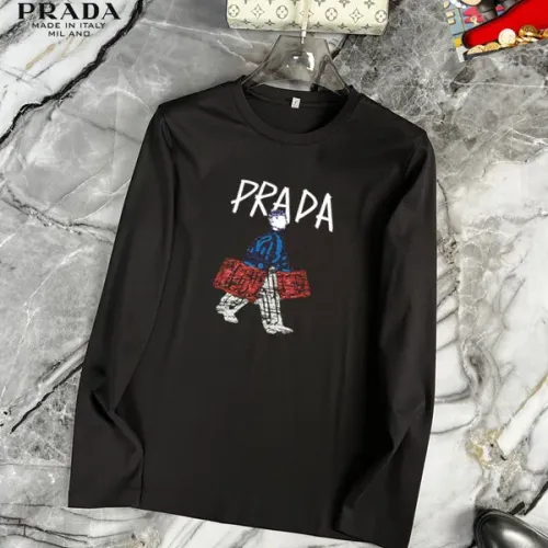 Cheap Prada T-Shirts Long Sleeved For Unisex #1403468, $$34.00 USD On Prada T-Shirts