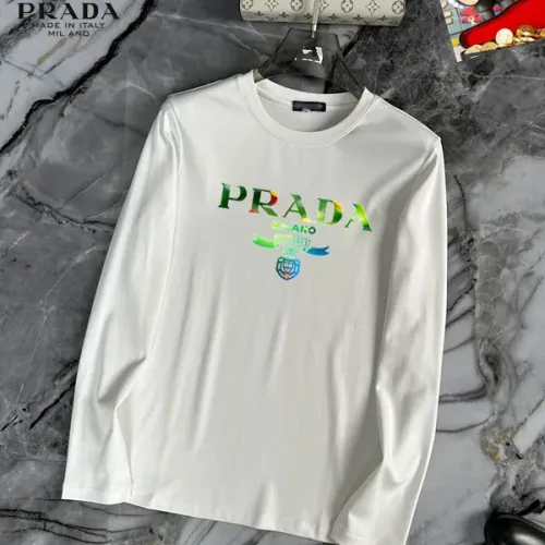 Cheap Prada T-Shirts Long Sleeved For Unisex #1403469, $$34.00 USD On Prada T-Shirts