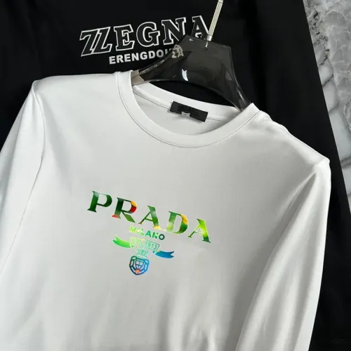 Replica Prada T-Shirts Long Sleeved For Unisex #1403469 $34.00 USD for Wholesale