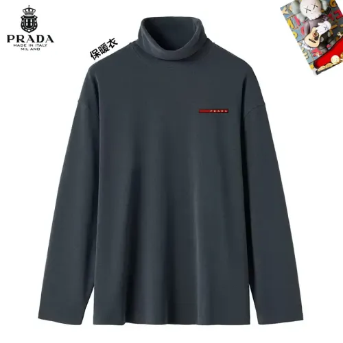 Cheap Prada T-Shirts Long Sleeved For Men #1403733, $$40.00 USD On Prada T-Shirts