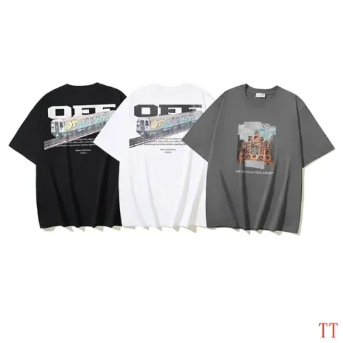 Replica Off-White T-Shirts Short Sleeved For Unisex #1404505 $32.00 USD for Wholesale