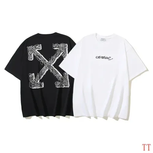 Replica Off-White T-Shirts Short Sleeved For Unisex #1404525 $29.00 USD for Wholesale