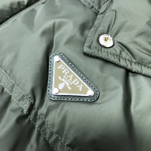 Replica Prada Down Feather Coat Long Sleeved For Men #1404795 $195.00 USD for Wholesale