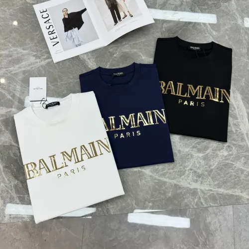 Replica Balmain T-Shirts Short Sleeved For Men #1405235 $76.00 USD for Wholesale