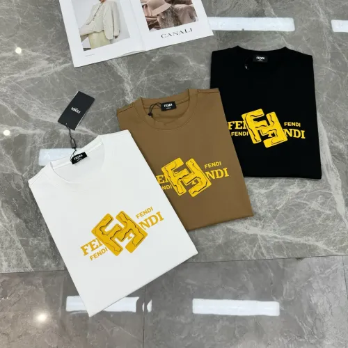 Replica Fendi T-Shirts Short Sleeved For Men #1405339 $80.00 USD for Wholesale
