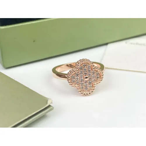 Cheap Van Cleef &amp; Arpels Rings In Rose Gold For Women #1406728, $$23.00 USD On Van Cleef &amp; Arpels Rings