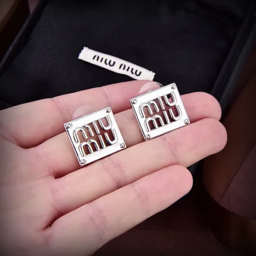 Replica MIU MIU Earrings For Women #1406766 $25.00 USD for Wholesale