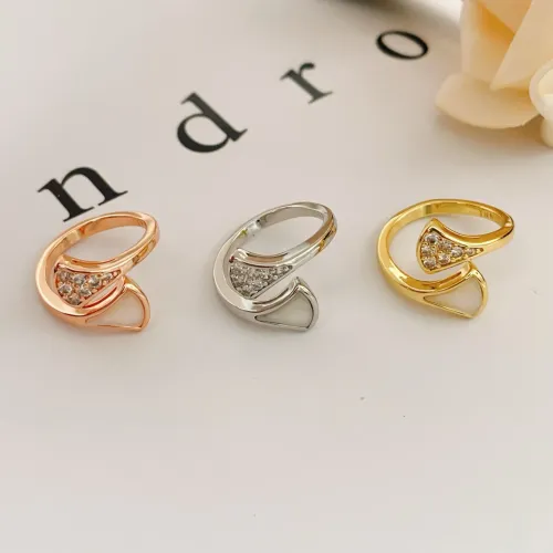 Replica Bvlgari Rings In Gold For Women #1406798 $25.00 USD for Wholesale