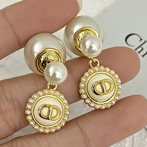 Replica Christian Dior Earrings For Women #1406971 $34.00 USD for Wholesale
