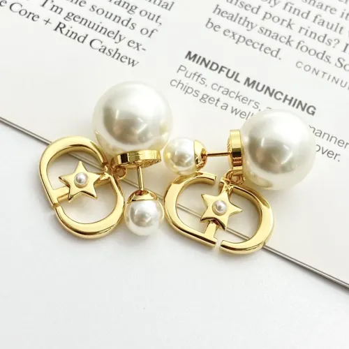 Replica Christian Dior Earrings For Women #1406981 $29.00 USD for Wholesale