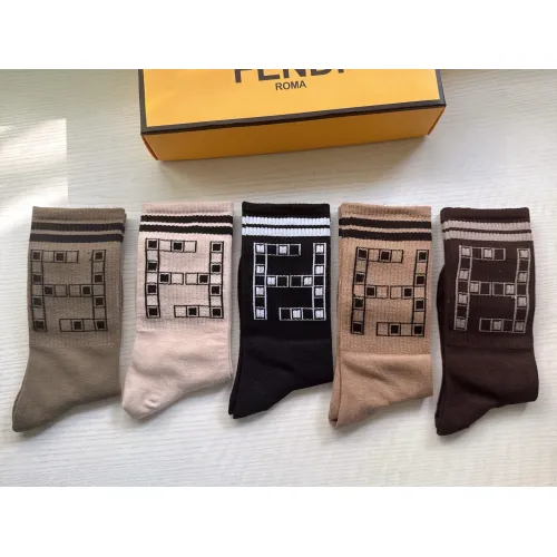 Replica Fendi Socks #1407349 $29.00 USD for Wholesale