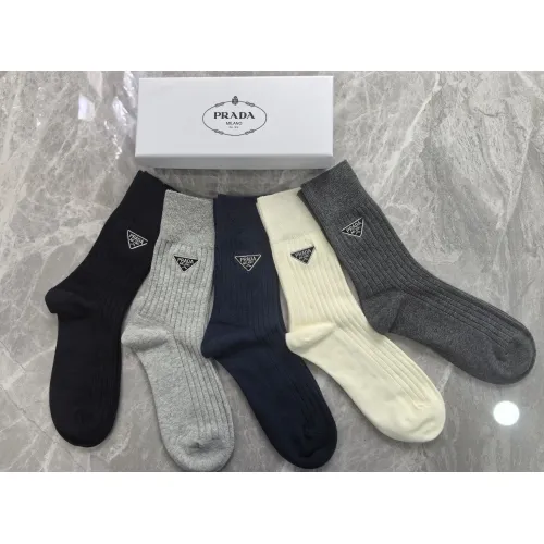 Replica Prada Socks #1407352 $29.00 USD for Wholesale
