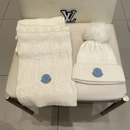 Cheap Moncler Hat and Scarf Set #1407375, $$64.00 USD On Moncler Hat and Scarf and Glove Set