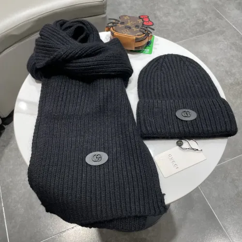 Cheap Gucci Hat and Scarf Set #1407387, $$64.00 USD On Gucci Hat and Scarf and Glove Set