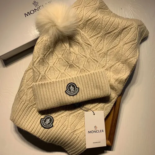 Cheap Moncler Hat and Scarf Set #1407389, $$60.00 USD On Moncler Hat and Scarf and Glove Set