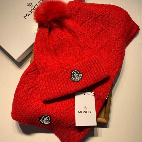 Cheap Moncler Hat and Scarf Set #1407399, $$60.00 USD On Moncler Hat and Scarf and Glove Set