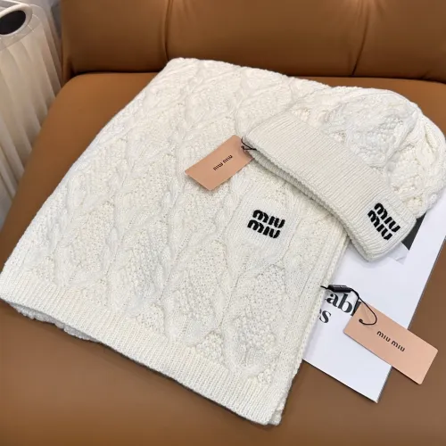 Cheap MIU MIU Hat and Scarf Set #1407499, $$64.00 USD On MIU MIU Hat and Scarf and Glove Set