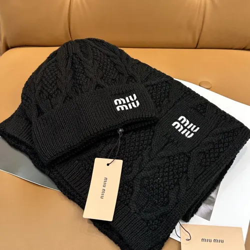 Replica MIU MIU Hat and Scarf Set #1407502 $64.00 USD for Wholesale