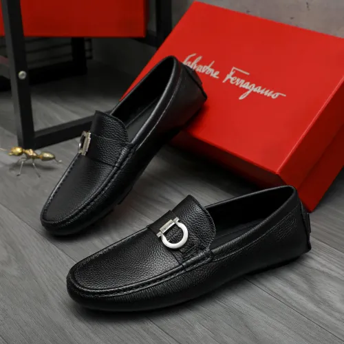 Cheap Salvatore Ferragamo Leather Shoes For Men #1407791, $$82.00 USD On Salvatore Ferragamo Leather Shoes
