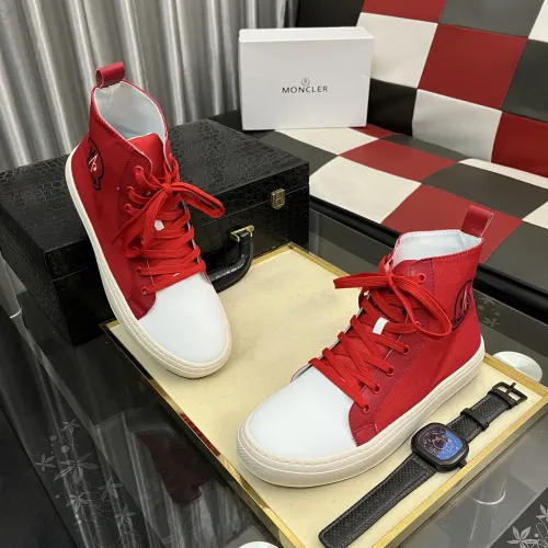 Replica Moncler High Tops Shoes For Men #1407932 $85.00 USD for Wholesale