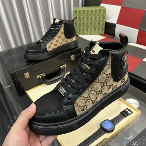 Cheap Gucci High Tops Shoes For Men #1408228, $$85.00 USD On Gucci High Tops Shoes