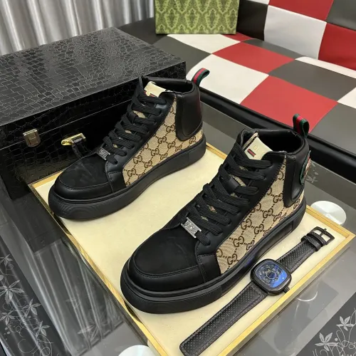 Replica Gucci High Tops Shoes For Men #1408228 $85.00 USD for Wholesale
