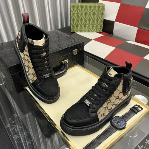 Replica Gucci High Tops Shoes For Men #1408228 $85.00 USD for Wholesale