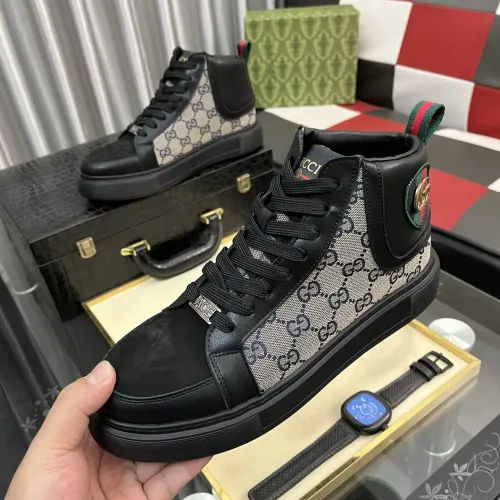 Cheap Gucci High Tops Shoes For Men #1408229, $$85.00 USD On Gucci High Tops Shoes