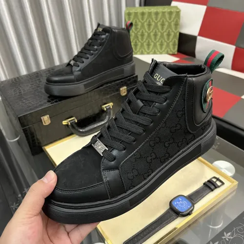 Cheap Gucci High Tops Shoes For Men #1408230, $$85.00 USD On Gucci High Tops Shoes