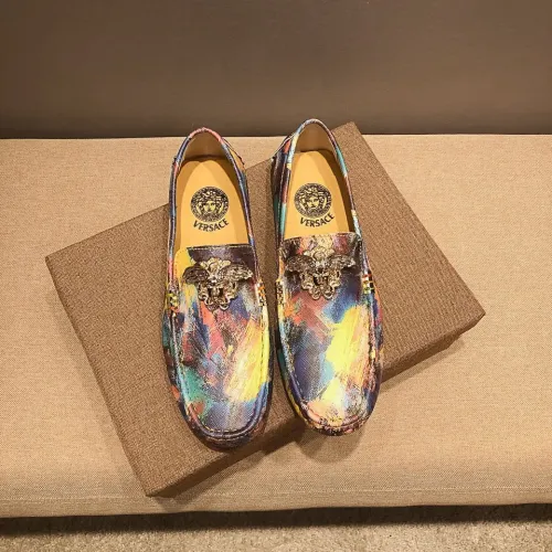 Cheap Versace Leather Shoes For Men #1408363, $$76.00 USD On Versace Leather Shoes