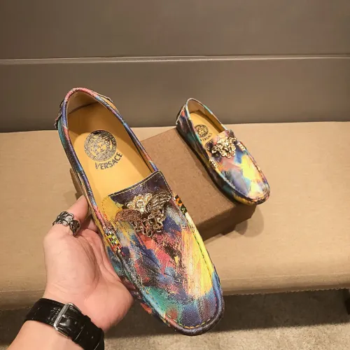 Replica Versace Leather Shoes For Men #1408363 $76.00 USD for Wholesale