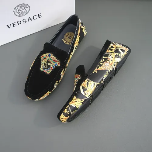Cheap Versace Leather Shoes For Men #1408366, $$72.00 USD On Versace Leather Shoes