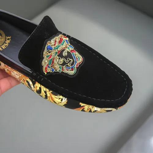 Replica Versace Leather Shoes For Men #1408366 $72.00 USD for Wholesale