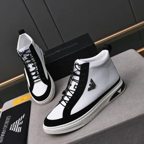 Cheap Armani High Tops Shoes For Men #1408398, $$82.00 USD On Armani High Tops Shoes