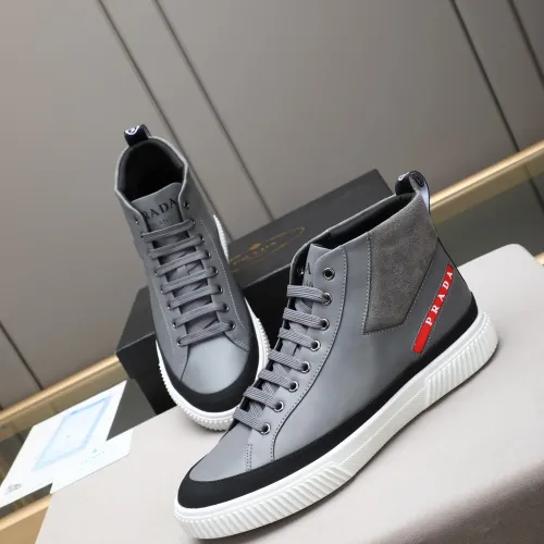 Cheap Prada High Top Shoes For Men #1408402, $$82.00 USD On Prada High Top Shoes