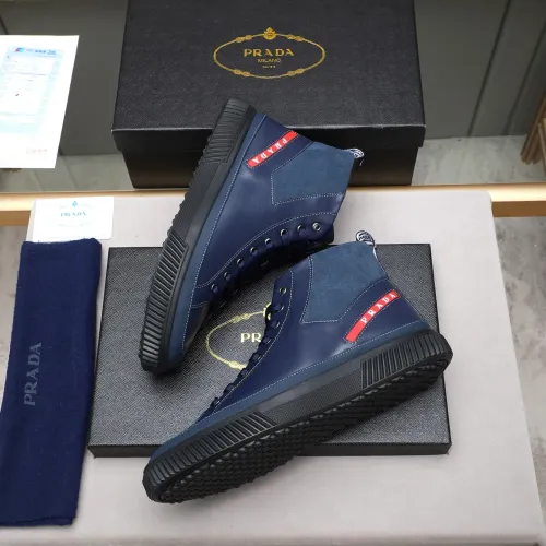 Replica Prada High Top Shoes For Men #1408403 $82.00 USD for Wholesale