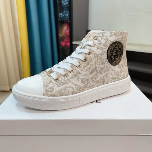 Replica Versace High Tops Shoes For Men #1408411 $80.00 USD for Wholesale